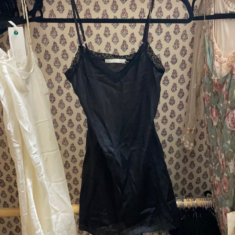 Love by Johnny Was Black Lace Slip